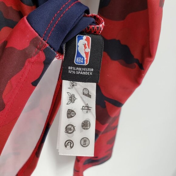 NBA Cleveland Cavaliers Camo Bodysuit NBA Basketball Red Navy Blue Long Sleeve - Picture 6 of 10